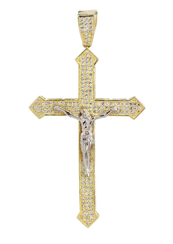 10K Gold Cross / Crucifix Pendant  |  7.3 Grams