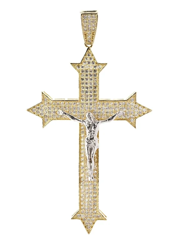 10K Gold Cross / Crucifix Pendant  |  8.6 Grams