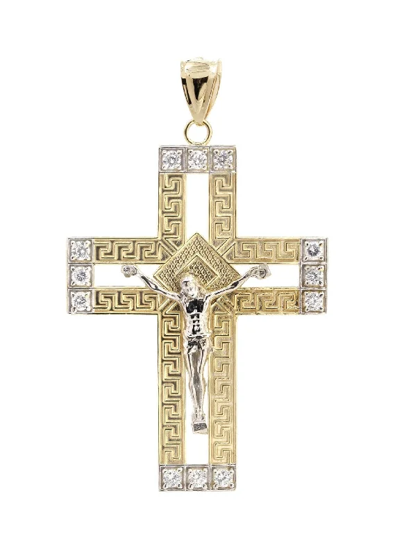 10K Gold Cross / Crucifix Pendant | 9.2 Grams