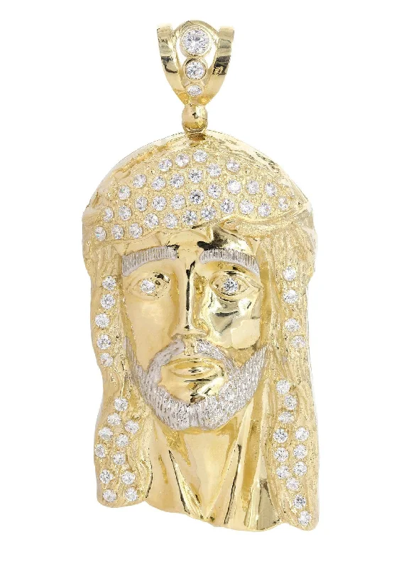 10K Gold Jesus Piece Pendant  |  111.6 Grams