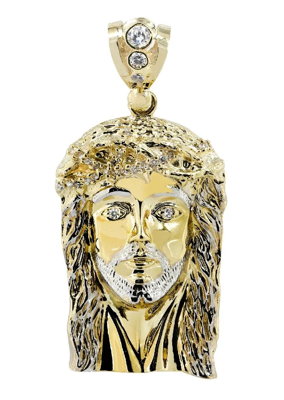 10K Gold Jesus Pendant  |  37.9 Grams