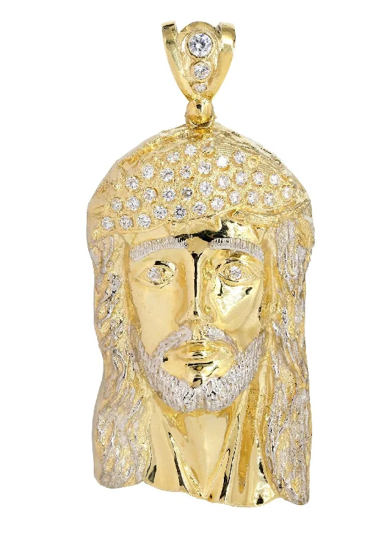 10K Gold Jesus Piece Pendant  |  68.2 Grams