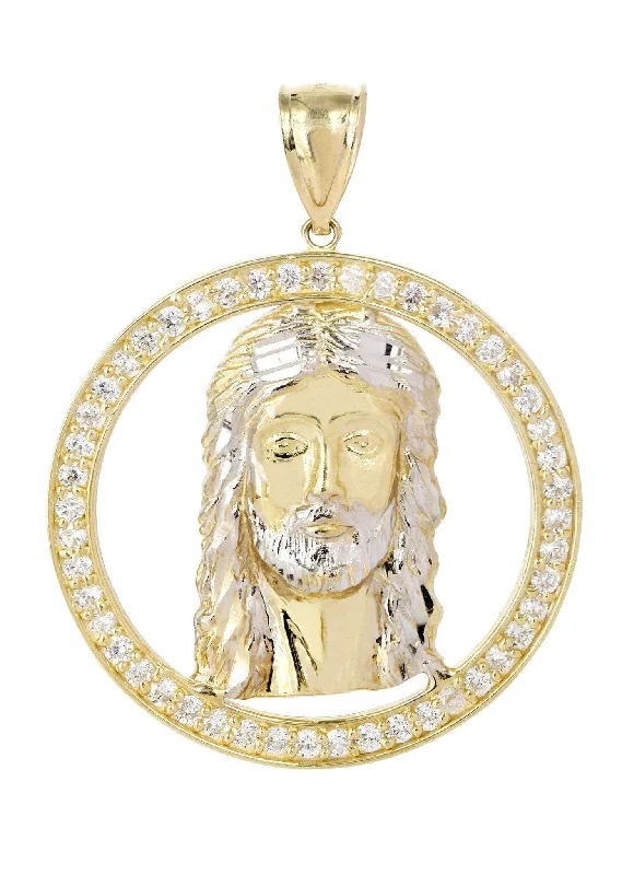 10K Gold Jesus Piece Pendant  |  8.4 Grams