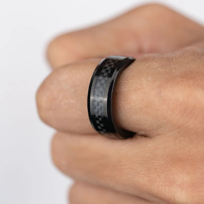 black-carbon-fiber-octane-ring