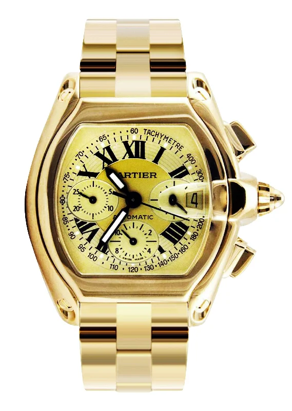 Cartier Roadster XL | Yellow Gold | 48 Mm