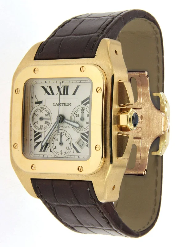 cartier-santos-100-18k-yellow-gold