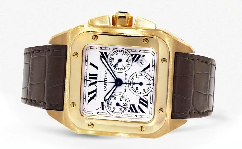 cartier-santos-100-18k-yellow-gold