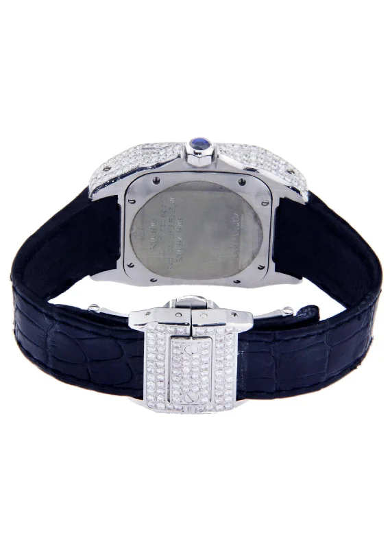 cartier-santos-100-stainless-steel