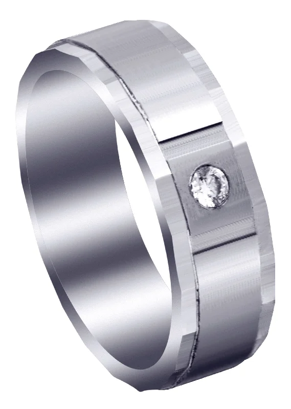 Classic Diamond Mens Wedding Band | 0.07 Carats (Cash)