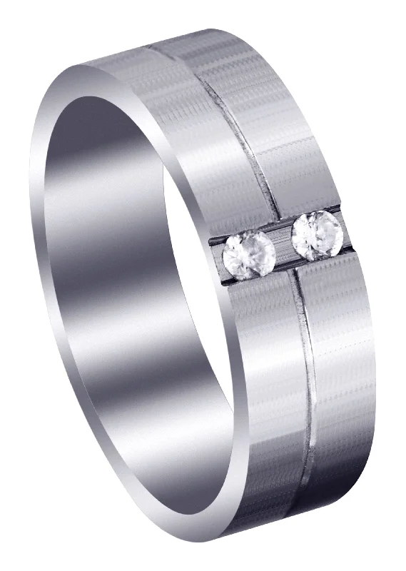 Classic Diamond Mens Wedding Band | 0.12 Carats (Jorge)