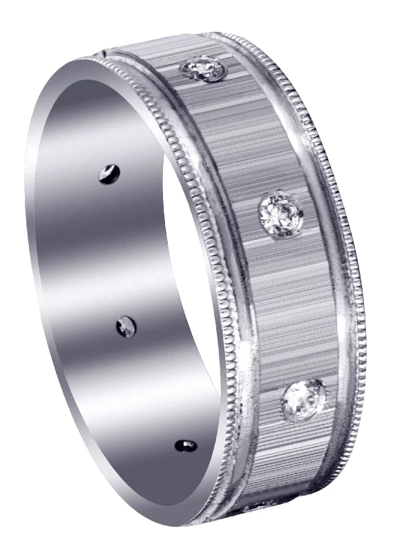 Classic Diamond Mens Wedding Band | 0.4 Carats (Collin)