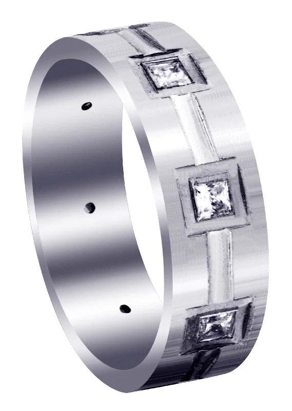 Classic Diamond Mens Wedding Band | 0.4 Carats (Kameron)