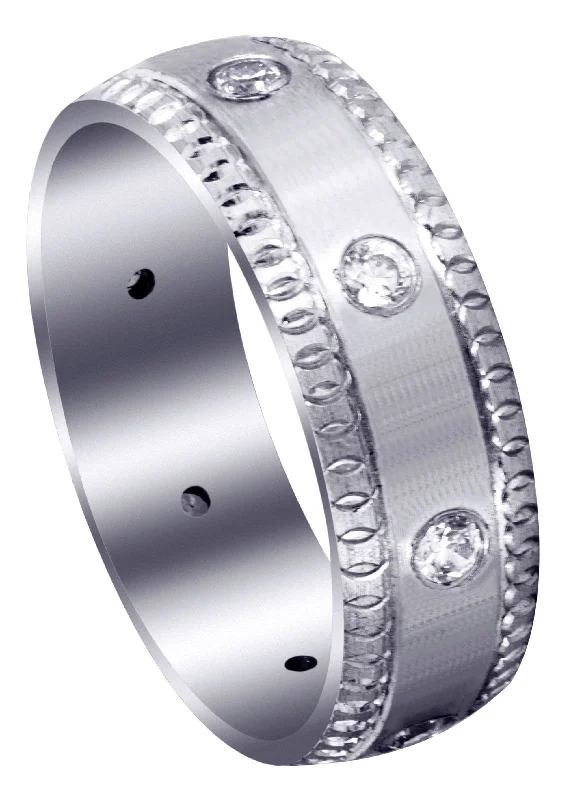 Classic Diamond Mens Wedding Band | 0.4 Carats (Gage)