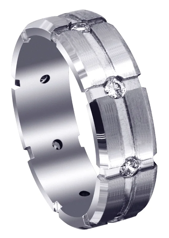 Classic Diamond Mens Wedding Band | 0.4 Carats (Andres)