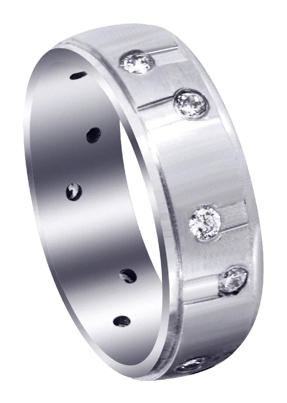 Classic Diamond Mens Wedding Band | 0.48 Carats (Waylon)