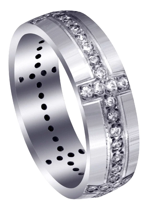 Classic Diamond Mens Wedding Band | 0.83 Carats (Judah)