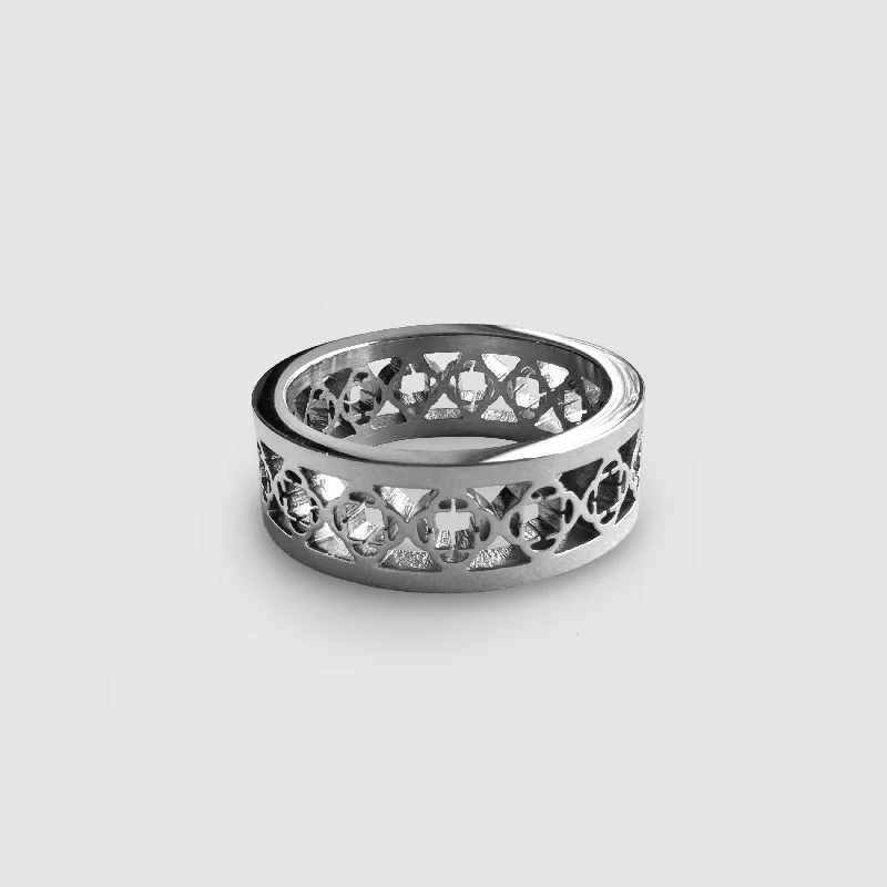 clover-band-ring-silver