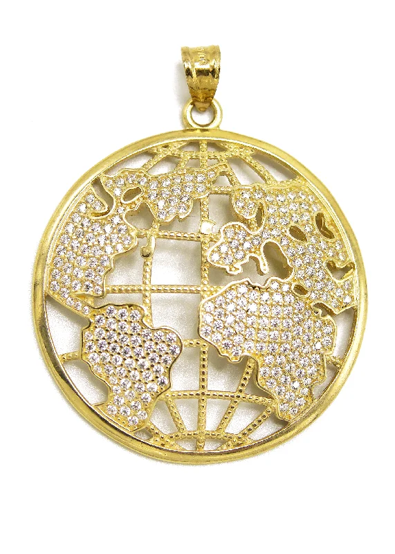 10KGold World Pendant  Gold | 10 Grams