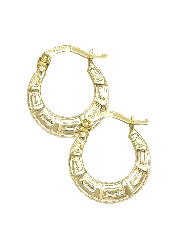 10K Womens Gold Hoop Earrings