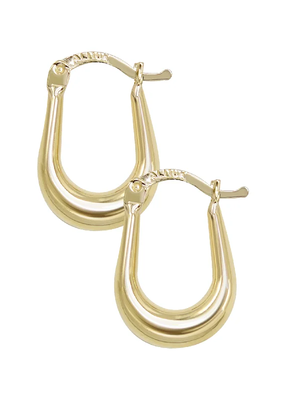 10K Womens Gold Hoop Earrings