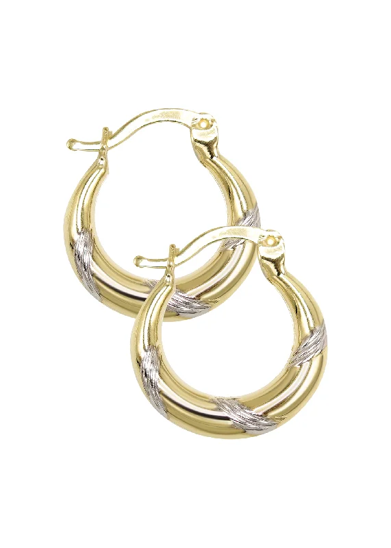 10K Womens Gold Hoop Earrings