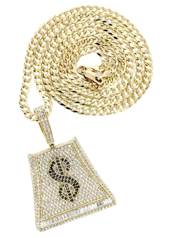 10K Yellow Gold Money Bag Necklace | Appx. 20 Grams