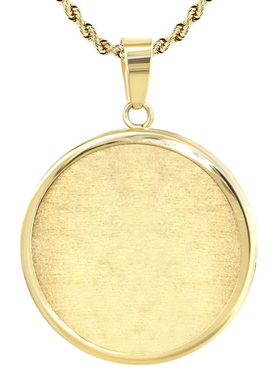 copy-of-10k-yellow-gold-diamond-round-picture-pendant-cuban-chain-appx-16-grams