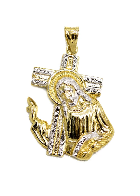 10K Gold Jesus Cross Pendant | 3.2 Grams