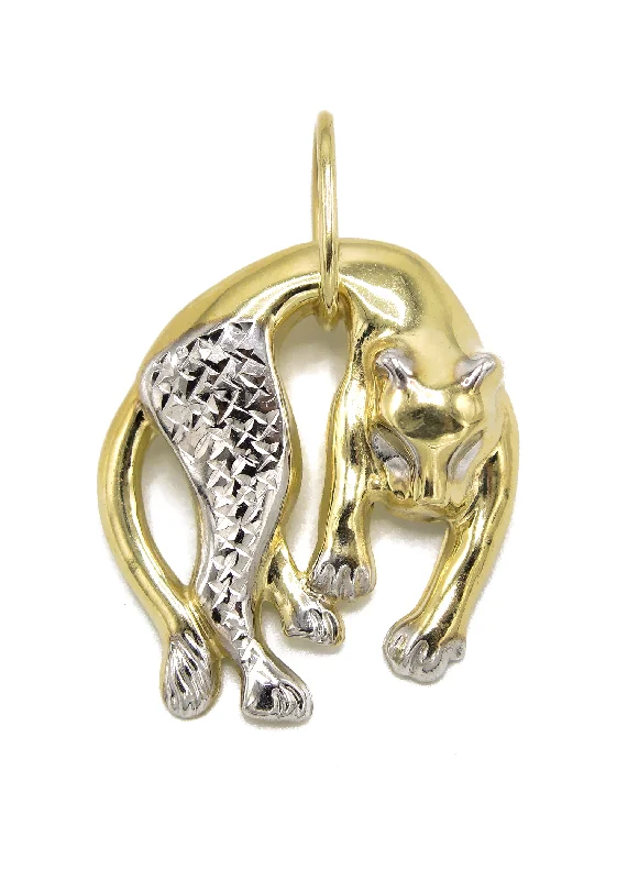 10K Yellow Gold Feline Pendant | 3.2 Grams