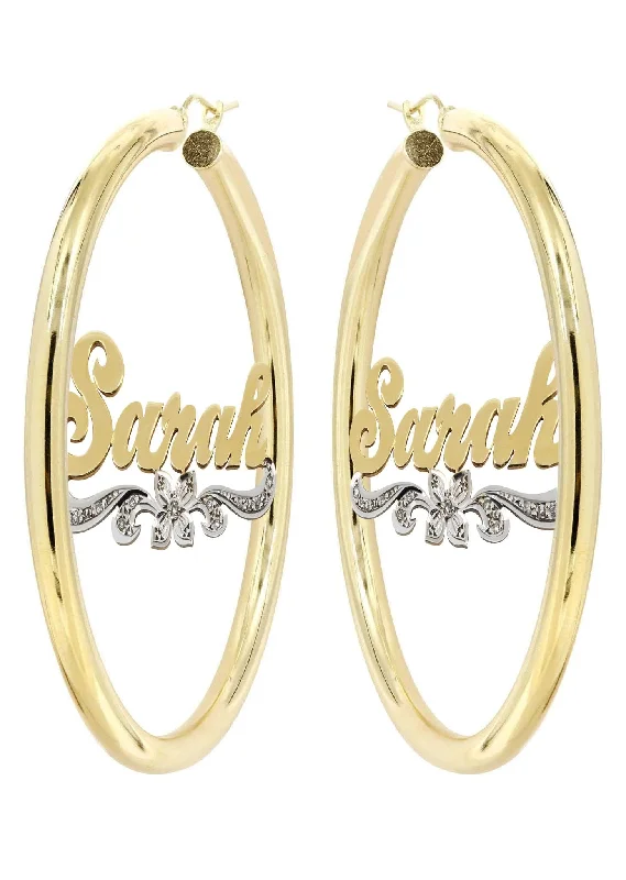 copy-of-14k-ladies-diamond-cut-heart-name-plate-hoop-earrings-3