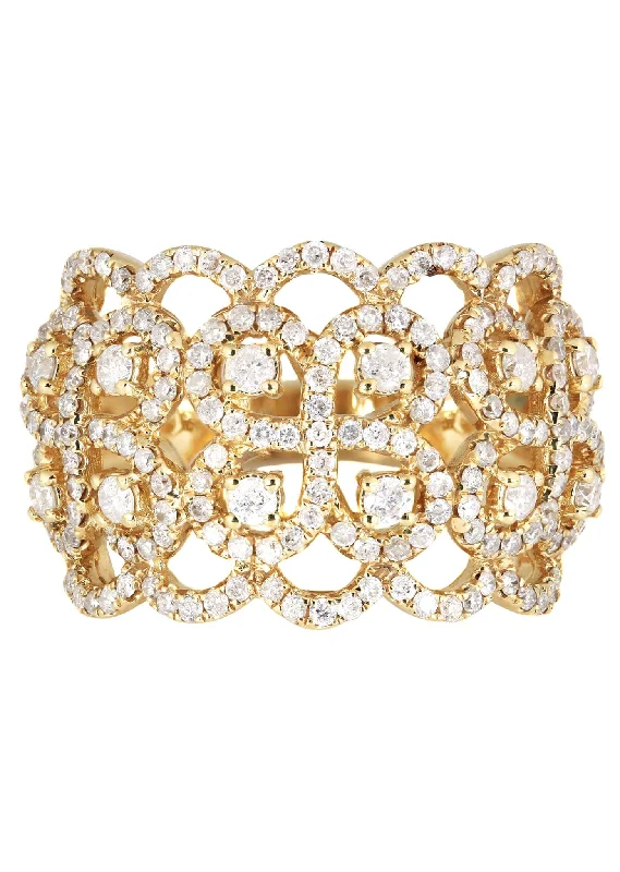 14K Ladies Diamond Cocktail Ring | 1.36 Carats | 7.2 Grams