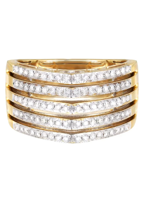 14K Ladies Diamond Cocktail Ring | 0.59 Carats | 6.15 Grams