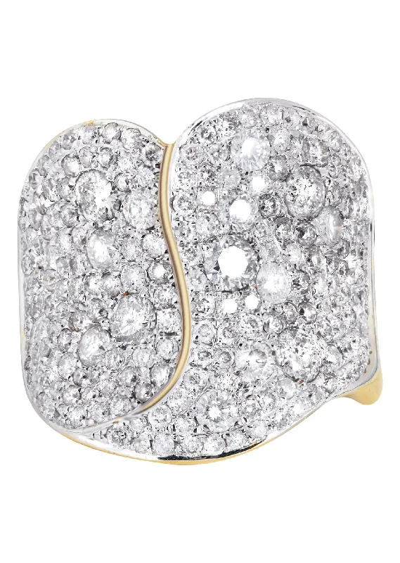 14K Ladies Diamond Cocktail Ring | 3.11 Carats | 10.77 Grams