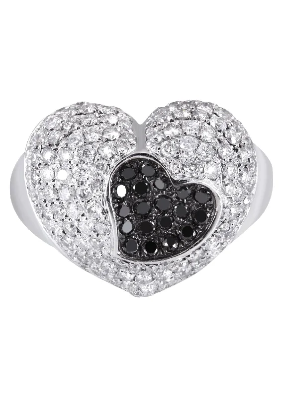 14K Ladies Black Diamond Cocktail Ring | 1.62 Carats | 7.92 Grams