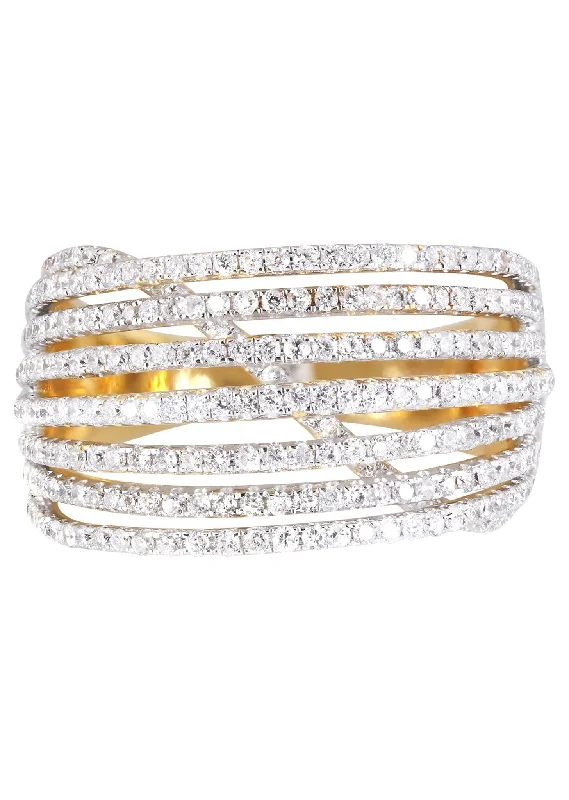 14K Ladies Diamond Cocktail Ring | 1.35 Carats | 6.2 Grams