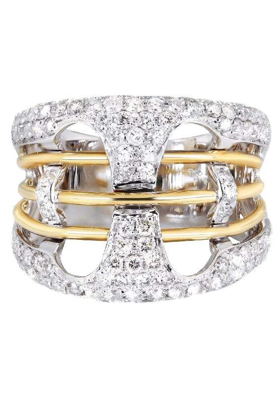 14K Ladies Diamond Cocktail Ring | 1.87 Carats | 9.25 Grams