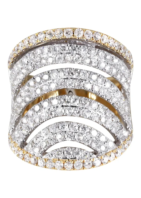 14K Ladies Diamond Cocktail Ring | 2.41 Carats | 10.29 Grams