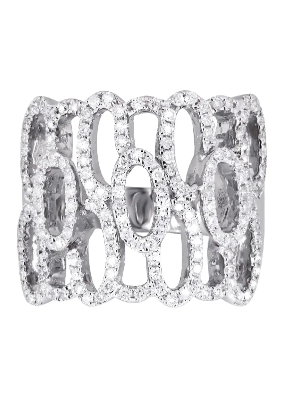 14K Ladies Diamond Cocktail Ring | 0.88 Carats | 12.41 Grams