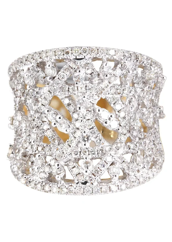 14K Ladies Diamond Cocktail Ring | 1.72 Carats | 9.72 Grams