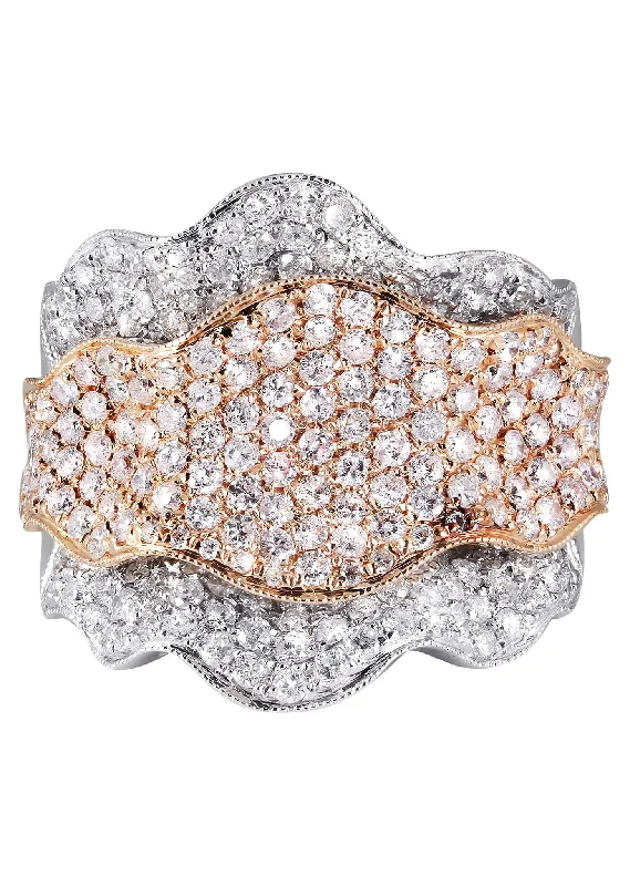 14K Ladies Diamond Cocktail Ring | 2.84 Carats | 12.36 Grams