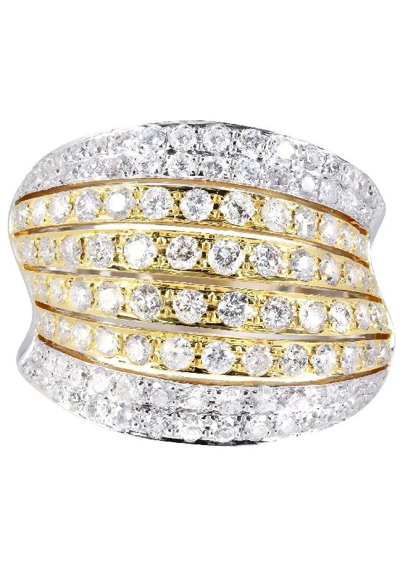 14K Ladies Diamond Cocktail Ring | 2.17 Carats | 8.87 Grams