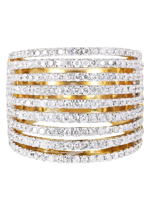 14K Ladies Diamond Cocktail Ring | 2.18 Carats | 13.92 Grams