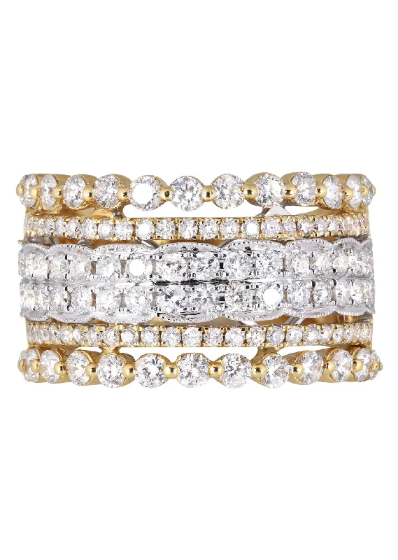 14K Ladies Diamond Cocktail Ring | 1.97 Carats | 8.3 Grams