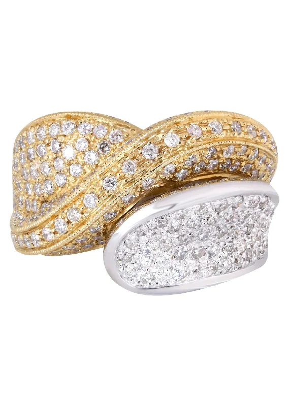 14K Ladies Diamond Cocktail Ring | 1.85 Carats | 12.13 Grams