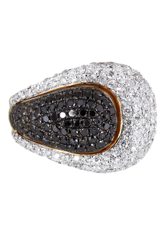 14K Ladies Black Diamond Cocktail Ring | 2.89 Carats | 7.14 Grams