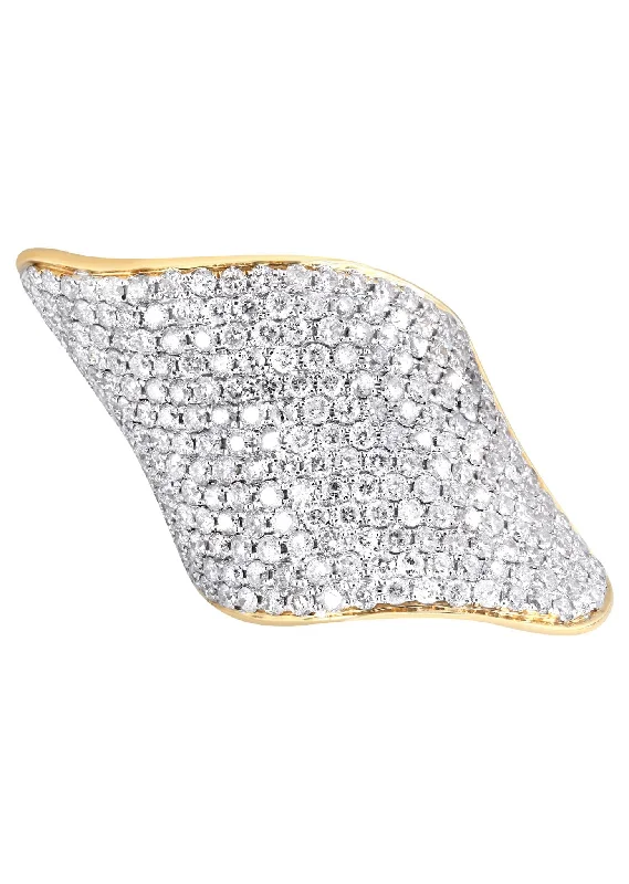 14K Ladies Diamond Cocktail Ring | 4.09 Carats | 14.87 Grams