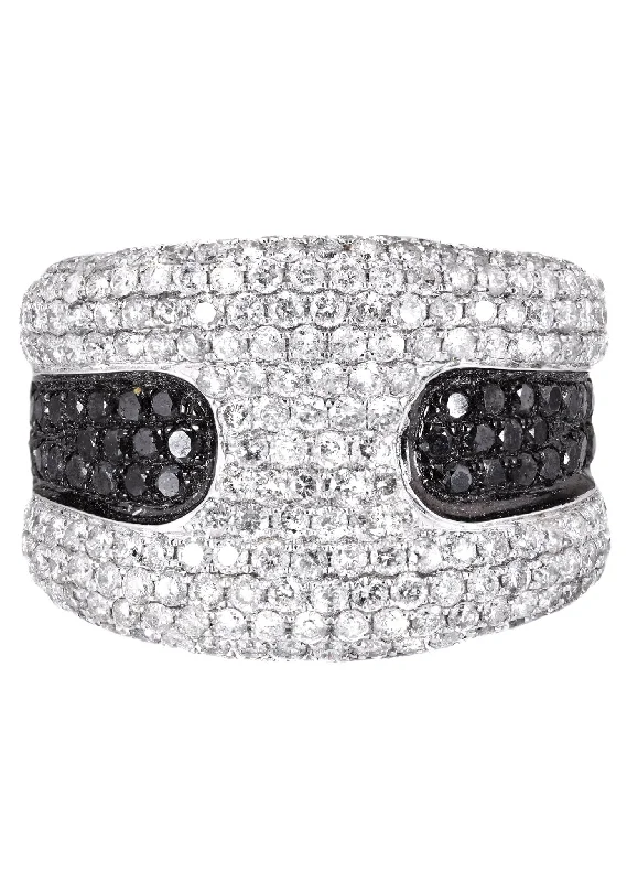 14K Ladies Black Diamond Cocktail Ring | 3.63 Carats | 11.82 Grams