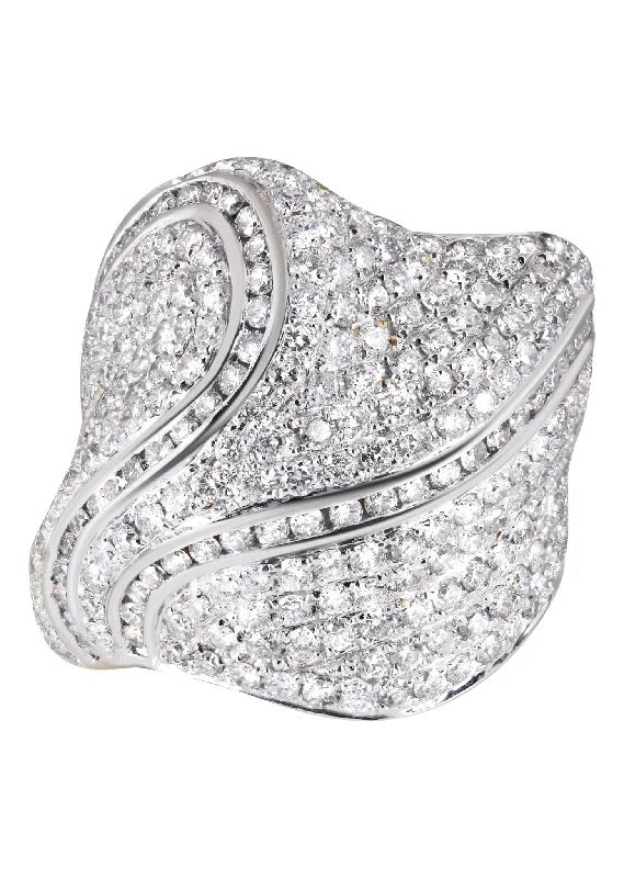 14K Ladies Diamond Cocktail Ring | 4.19 Carats | 14.09 Grams