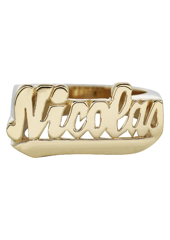 14K Script Gold Name Ring | Appx. 8.4 Grams