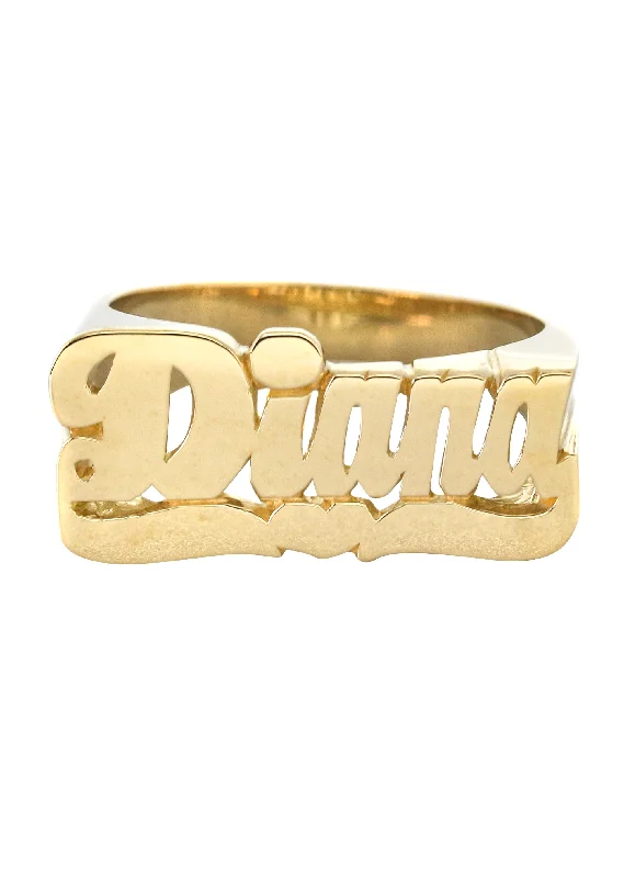 14K Script With Heart Gold Name Ring | Appx. 6 Grams